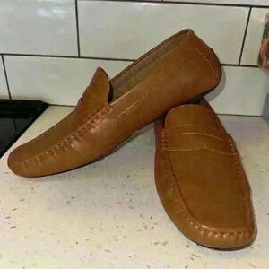 Jousen Milan Polished Brown Boat‎ Shoes Loafers- Size 10 - Slightly Used